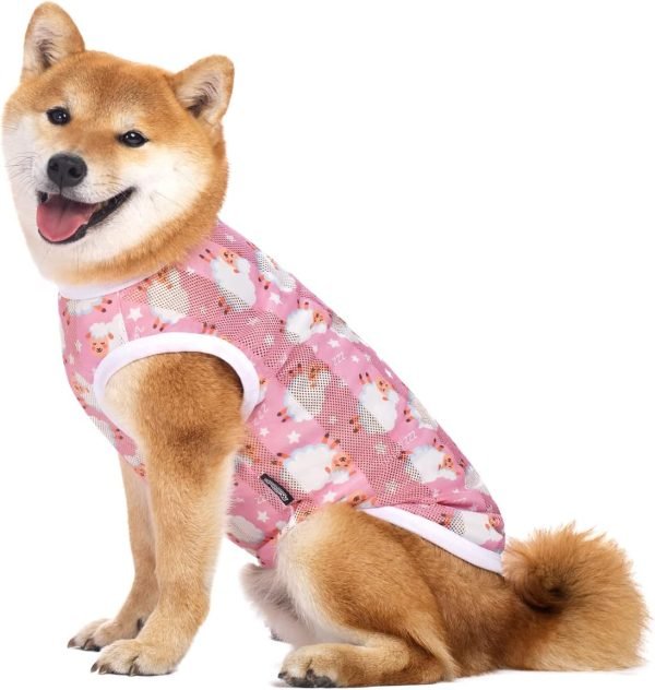 Pet Clothes,Dog Summer T-Shirt Cool Breathable Sunscreen Dog Vest Clothes Outfit Costume for Medium Large Dogs Camouflage 4XL