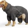 Dog Raincoat, Extra Waterproof Dog Rain Jacket for Wet Weather|Full Wrap Design for Full Protection, Adjustable&Easy to Wear, Features Detachable Cap and Reflective Strip，Size 2XL