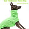 Italian Greyhound Clothes, Lightweight & Breathable Sun Protection Tank Tops for Italian Greyhound and Whippets Dogs (Green, Small)