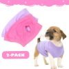 Generic 2 Pack Dog Clothes for Small Dogs Girl Summer Female Dog Shirt Teacup Yorkie Chihuahua Clothes Breathable Lightweight Soft Puppy Clothing Apparel Dog Outfit XXS,Pink,Purple, Rose,Purple