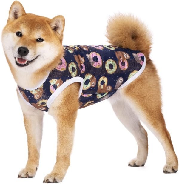 Pet Clothes,Dog Summer T-Shirt Cool Breathable Sunscreen Dog Vest Clothes Outfit Costume for Medium Large Dogs Camouflage 4XL