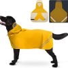 Dog Raincoats for Large Dogs, Waterproof Adjustable Pet Raincoat Jacket, Reflective Strip Hoodie, Rain Poncho Jacket for Medium Large Dogs(L)