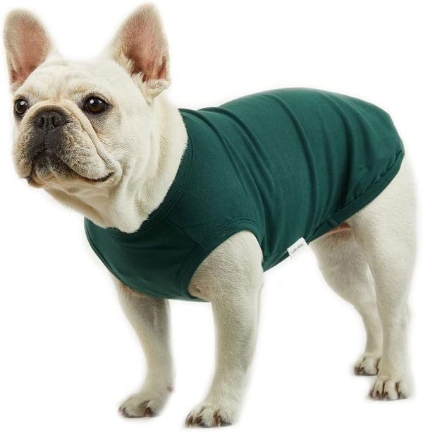 Dog Sleeveless Tank Top Cotton Shirts for Dogs Plain Sleeveless T-Shirts Soft Breathable Cool Dog Shirt pet Clothes (4X-Large, Red)