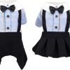 61yUsifmGIL._AC_SL1500_4b111fd5-98a0-40bf-aff1-b8e370595d93 Yellow Dog Overalls Pet Couples Dress Pant Plaid Puppy T-Shirts Jumpsuit Clothes for Small Medium Dogs Cats for Party Birthday, M