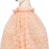 Dog Wedding Detachable Dress Breathable Tulle Tutu Doggie Apparel Skirts Clothes Pet Outfits for Small Dogs Birthday Party Dresses (Pink, M)