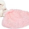 Dogs Wedding Dresses Flower Tutu Skirt with Detachable Train for Small Medium Dog Pet Outfit Formal Apparel Princess Clothes for Birthday Party Costume (Pink Set, XL)
