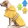 712hNvomgrL._AC_SL1500 Dog Raincoat-Reflective Dog Rain Coat with Hoodie, Waterproof Lightweight Adjustable Dog Rain Jacket Poncho Slicker for Small Medium and Large Dogs (Medium, Blue)
