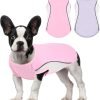 2 Pcs Dog Cooling Shirt Lightweight Breathable Cooling Vest for Summer Dog Beach Walking Hiking (Pink+Grey, l)