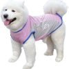 Dog Cooling Vest,Summer Cooling Jackets for Dog,Lightweight Dog Cooling Shirt,Evaporative Microfiber Dog Sun Shirt,Suitable for Medium and Large Dogs Outdoor Walking (Pink, 9XL-55-66 lbs)