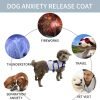 Dog Anxiety Vest, Comfort Dog Anxiety Relief Coat, Breathable Dog Calming Vest for Thunderstorm, Travel, Fireworks, Vet Visits (S,Light Grey)