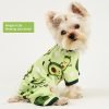 71Ln34xSG1L._AC_SL1500 Pet Clothes Puppy Clothes for Small Dogs Boy Girl - Soft Stretch Dog Pajamas Dog Jumpsuit Cute Avocado Pattern Dog Pjs Shirts Dog Outfits Onesies for Chihuahua Yorkshire Teacup Dogs Cat Clothing