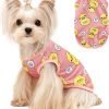 Dog Shirts for Small Dogs Girl Boy Dog Clothes Vest Cute Small Dog Shirt Soft Elastic Puppy Clothes Shirt Vest Pet T-Shirt Breathable Puppy Cat Clothes Tiny Dog Outfit Apparel