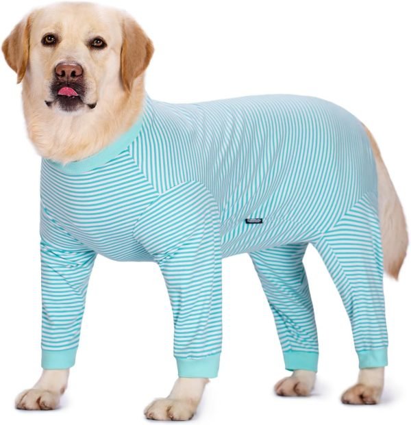 Dog Bodysuit Post Surgery Dog Onesie with Zipper Full Body Dog Pajamas Large Medium Dog Shedding Suit Surgical Suit for Dogs Female/Male Dog Surgery Suit Recovery Suit after Surgery Spay Suit