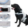 Dog Anxiety Vest, Comfort Dog Anxiety Relief Coat, Breathable Dog Calming Vest for Thunderstorm, Travel, Fireworks, Vet Visits（Dog Calming Vest Light Grey Blue S）