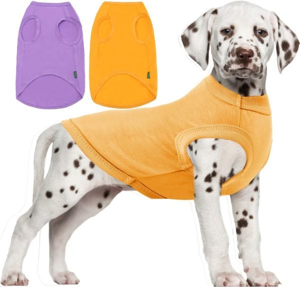 Dog Shirt,Combed Cotton T-Shirts,Soft Cool Boy Girl Tee for Small Dogs Kitty Puppy Chihuahua,Grey Striped S