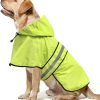 71Wz_WT3sdL._AC_SL1500 Waterproof Dog Raincoats - Adjustable Lightweight Pet Rain Coat Dog Slicker Poncho, Safety Dog Raincoats with Reflective Strip and Leash Hole for Small, Medium, Large Dogs (X-Large, RED)