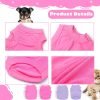 Generic 2 Pack Dog Clothes for Small Dogs Girl Summer Female Dog Shirt Teacup Yorkie Chihuahua Clothes Breathable Lightweight Soft Puppy Clothing Apparel Dog Outfit XXS,Pink,Purple, Rose,Purple