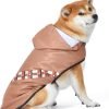 Pets Yoda Raincoat- Large | L Yoda Raincoat for Dogs  for Pets | Raincoat for Dogs with Leash Attachment Slit in Yoda Design Size Large