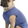 Casual Stretch Comfort Cotton Dog Sweatshirt Sweater Vest for Small Dogs, Medium Dogs, Big Dogs (X-Small, Royal Blue)