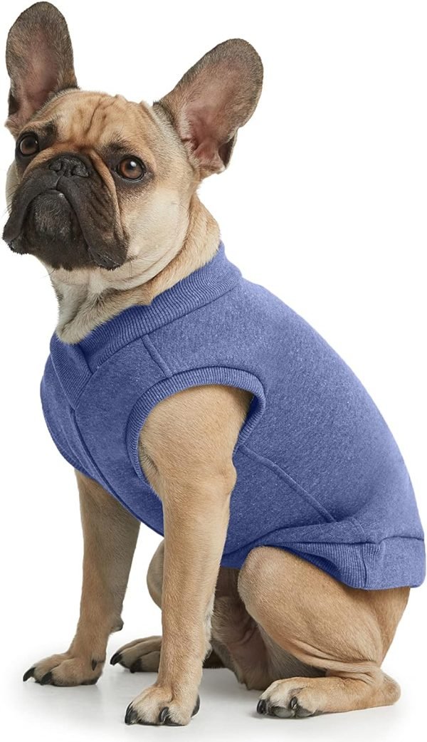 Casual Stretch Comfort Cotton Dog Sweatshirt Sweater Vest for Small Dogs, Medium Dogs, Big Dogs (X-Small, Royal Blue)