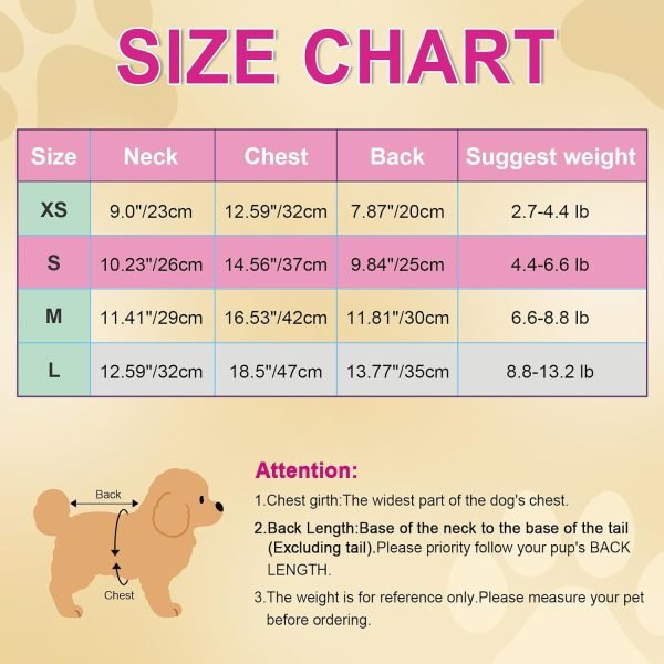 Dog Pajamas Dog Pjs with D-Ring Summer Puppy Clothes for Small Dogs Girl Boy Spring Summer Pet Onesie Jumpsuit Cute Cat Outfit Apparel for Chihuahuh Yorkie(Pink,X-Small)