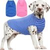 Dog Shirt,Combed Cotton T-Shirts,Soft Cool Boy Girl Tee for Small Dogs Kitty Puppy Chihuahua,Grey Striped S
