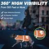 Reflective Safety Dog Vest, High Visibility Keep Dogs Visible Outdoor Activity Day and Night, Hunting and Walking, Dog Jacket for Small Medium and Large Dogs (Blaze Orange, L)
