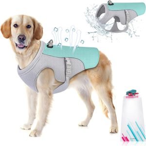 Dog Cooling Vest Dog Harness Cooler Jacket with Portable Water Bottle, for Walking Dog, Outdoor Camping and Hunting Training.(XXL)
