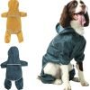 Dog Raincoat Jacket for Small Medium Large Dogs, Raincoat with Hood Poncho Waterproof Puppy Raincoat-Yellow