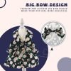 Dog Dress Bowknot Harness Leash Set for Small Dogs Cats Daisy Floral Girl Dog Dresses Cute Puppy Princess Clothes Pet Doggy Outfits Spring Summer Breathable Dresses(Small, Navy Blue)