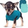 Generic 2 Pack Dog Clothes for Small Dogs Girl Summer Female Dog Shirt Teacup Yorkie Chihuahua Clothes Breathable Lightweight Soft Puppy Clothing Apparel Dog Outfit XXS,Pink,Purple, Rose,Purple