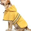 71p8wJg0ZYL._AC_SL1500 Waterproof Dog Raincoats - Adjustable Lightweight Pet Rain Coat Dog Slicker Poncho, Safety Dog Raincoats with Reflective Strip and Leash Hole for Small, Medium, Large Dogs (X-Large, RED)