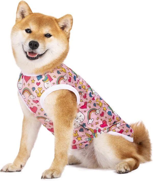 Pet Clothes,Dog Summer T-Shirt Cool Breathable Sunscreen Dog Vest Clothes Outfit Costume for Medium Large Dogs Camouflage 4XL