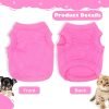 Generic 2 Pack Dog Clothes for Small Dogs Girl Summer Female Dog Shirt Teacup Yorkie Chihuahua Clothes Breathable Lightweight Soft Puppy Clothing Apparel Dog Outfit XXS,Pink,Purple, Rose,Purple