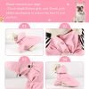 Waterproof Dog Raincoat Jacket with Hood Lightweight Adjustable Drawstring Dog Raincoat Poncho for Small Medium Puppy (Pink, M)