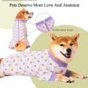 Dog Recovery Suit for Small Medium Large Dogs, Pet Onesie After Surgery Comfort Dog Bodysuit Anti Licking (Small, Purple Bunny)