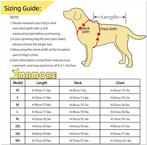 Dog Waterproof Raincoat with Poncho Hoodie, High Reflective Adjustable Yellow Pet Rain Jacket with Leash Hole for Small Medium and Large Dogs (Yellow, XXXX-Large)