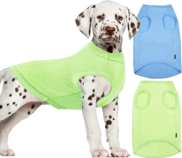 Dog Shirt,Combed Cotton T-Shirts,Soft Cool Boy Girl Tee for Small Dogs Kitty Puppy Chihuahua,Grey Striped S