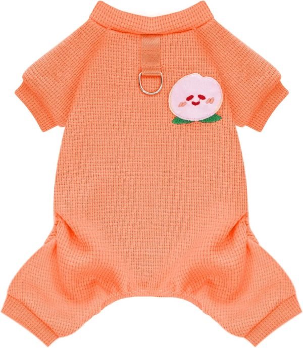 Dog Small Dog Shirt Pjs Soft Cotton Puppy Clothes Cute Spring Summer Dog Clothes for Small Dogs Girl Boy Chihuahua Stretchy Dog Onesies for Small Dogs Cats Jumpsuit Outfits