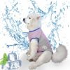 Dog Cooling Vest,Summer Cooling Jackets for Dog,Lightweight Dog Cooling Shirt,Evaporative Microfiber Dog Sun Shirt,Suitable for Medium and Large Dogs Outdoor Walking (Pink, 9XL-55-66 lbs)