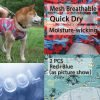 Dog Summer Cooling Shirts,Sun Protection Quick Dry Mesh Breathable Large UV Protection Tee-Shirt,Red+Blue L