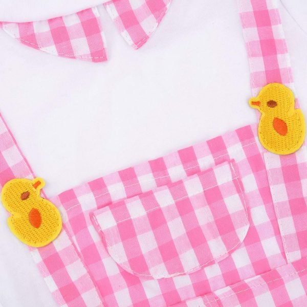 Dog Outfits for Small Dogs Boy Girls Summer Shirts with Plaid Pants Jumpsuits One Piece Apparel for Cats Puppies Chihuahua Clothes Adorable Overalls for Medium Pets 4 Legs Spring