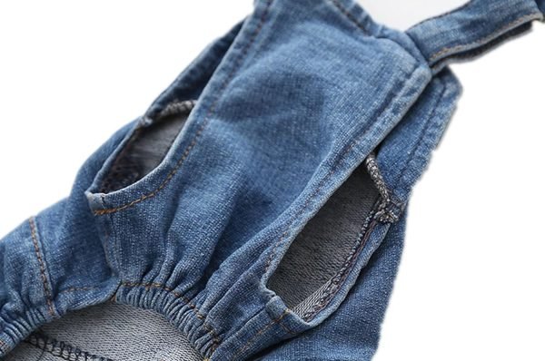 Pet Dog Denim Clothes Small Dogs Cowboy Overalls Classic Puppy Vintage Clothes Cat Apparel-XL
