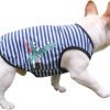 Dog Summer Clothes Dog Cooling Shirt for Small Dogs, Breathable Dog Cooling Vest Summer Dog Clothes French Bulldog Clothes for Small Dogs Boy Girl Frenchie Chihuahua, Dinosaur Pattern