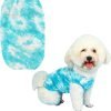 Dog T-Shirts 100% Cotton Soft Puppy Clothes Cute Prints Dogs Pocket Shirt for Small Dogs (Small PinkCat)