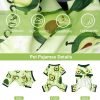 81_r5YGUYVL._AC_SL1500 Pet Clothes Puppy Clothes for Small Dogs Boy Girl - Soft Stretch Dog Pajamas Dog Jumpsuit Cute Avocado Pattern Dog Pjs Shirts Dog Outfits Onesies for Chihuahua Yorkshire Teacup Dogs Cat Clothing