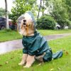 Large Dog Raincoat with Leash Hole, Full Coverage Slicker Dog Rain Coat Hoodie, Animal Shape Waterproof Jacket for Small Medium Large Dogs Dinosaur 4XL