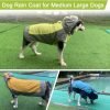 Dog Raincoat,Dog Waterproof Jacket,Reflective Dog Jacket with Hoodie,Lightweight Dog Poncho Slicker,Dog Rain Coat for Medium Large Dogs (Green, X-Large)