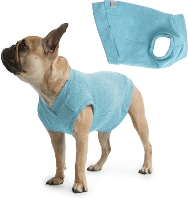 Casual Stretch Comfort Cotton Dog Sweatshirt Sweater Vest for Small Dogs, Medium Dogs, Big Dogs (3X-Large, Black)