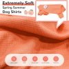 Dog Small Dog Shirt Pjs Soft Cotton Puppy Clothes Cute Spring Summer Dog Clothes for Small Dogs Girl Boy Chihuahua Stretchy Dog Onesies for Small Dogs Cats Jumpsuit Outfits